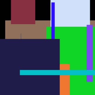 Violet Blender Bed Purple