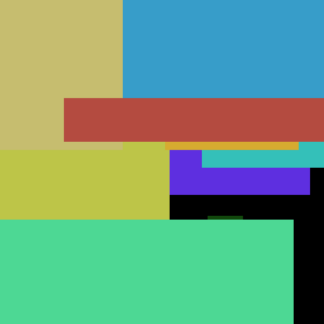 Table Blue Microwave