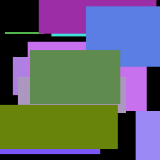 Cool Purple Moustache