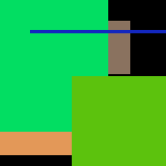 Brown Pink Toy TV Blue