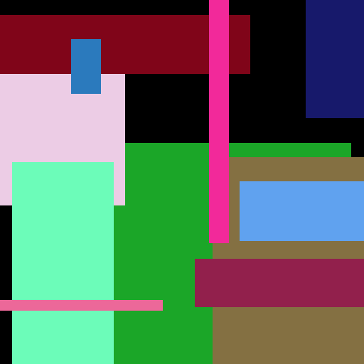 Blue Gift Cushion Brown