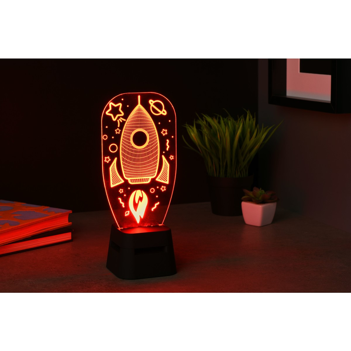 Tech Pop Speaker Bluetooth LED Lights Rocket - Image 3