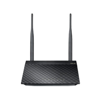 ASUS RT-N12E C1 N300 wireless router Fast Ethernet Single-band (2.4 GHz) Black, Metallic