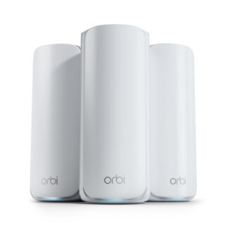 NETGEAR ORBI7 TB WIFI7 3PK BNDL Tri-band (2.4 GHz / 5 GHz / 6 GHz) Wi-Fi 7 (802.11be) White 7 Internal