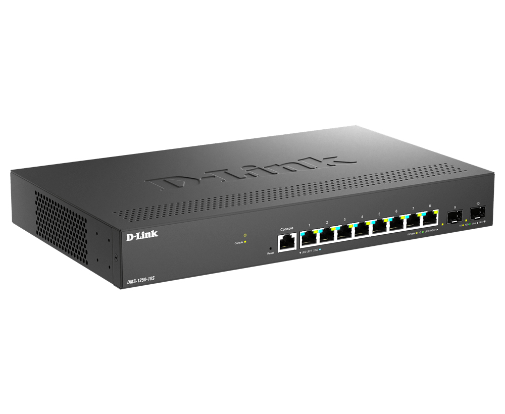 D-Link 10-Port Multi-Gigabit Smart Managed Switch including 8 x 2.5G & 2 10G SFP+ - Image 2