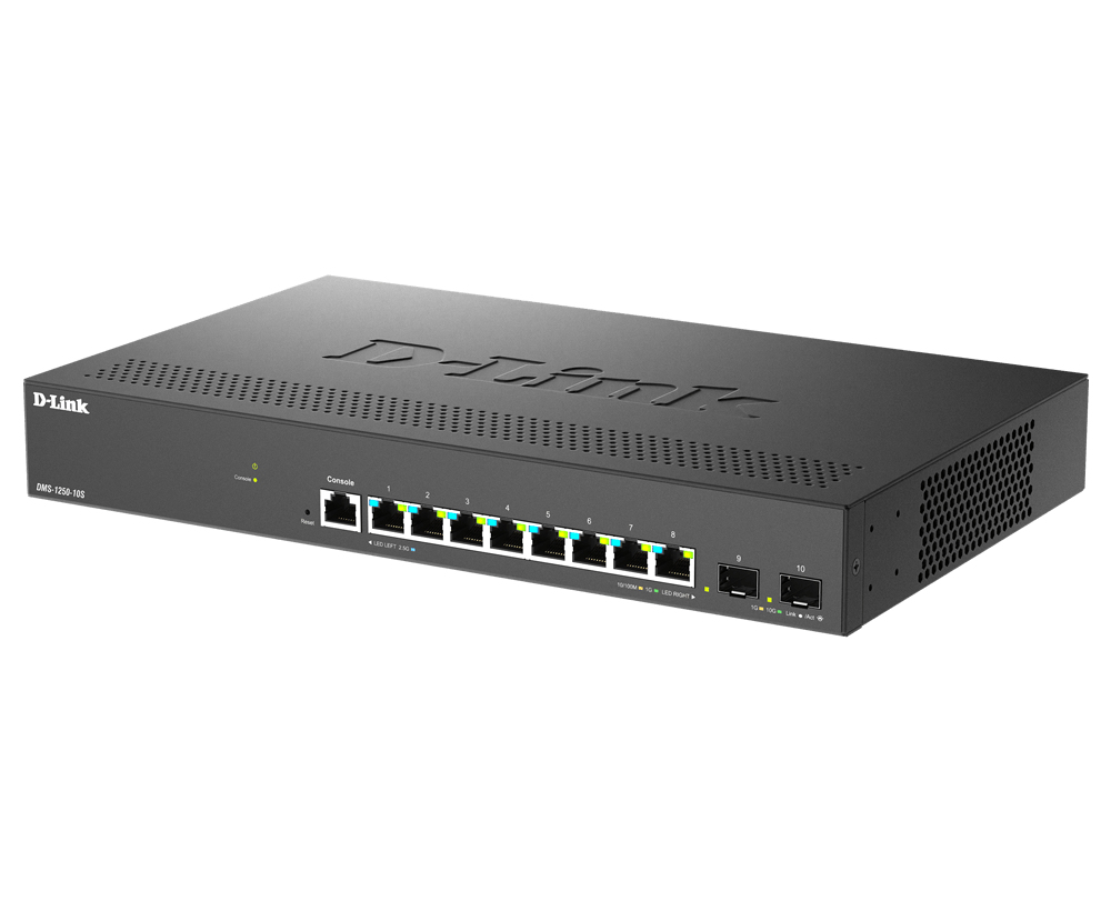 D-Link 10-Port Multi-Gigabit Smart Managed Switch including 8 x 2.5G & 2 10G SFP+ - Image 3