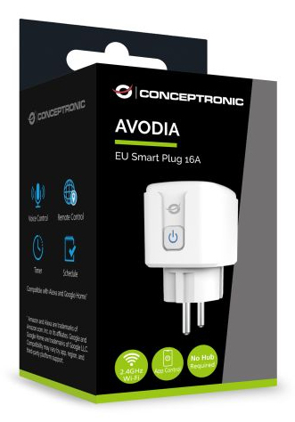 Conceptronic AVODIA01W EU Smart Plug 16A, Compatible with German & French Outlets - Image 3