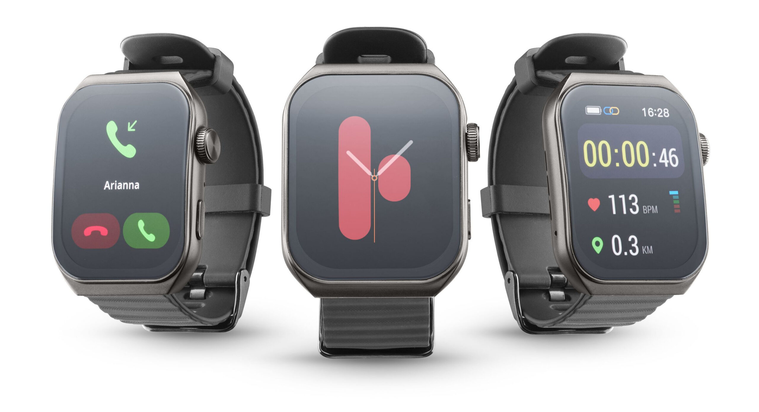 Cellularline ION ULTRA SMARTWATCH BLUETOOTH SQUARE 1.96″ BLACK - Image 3