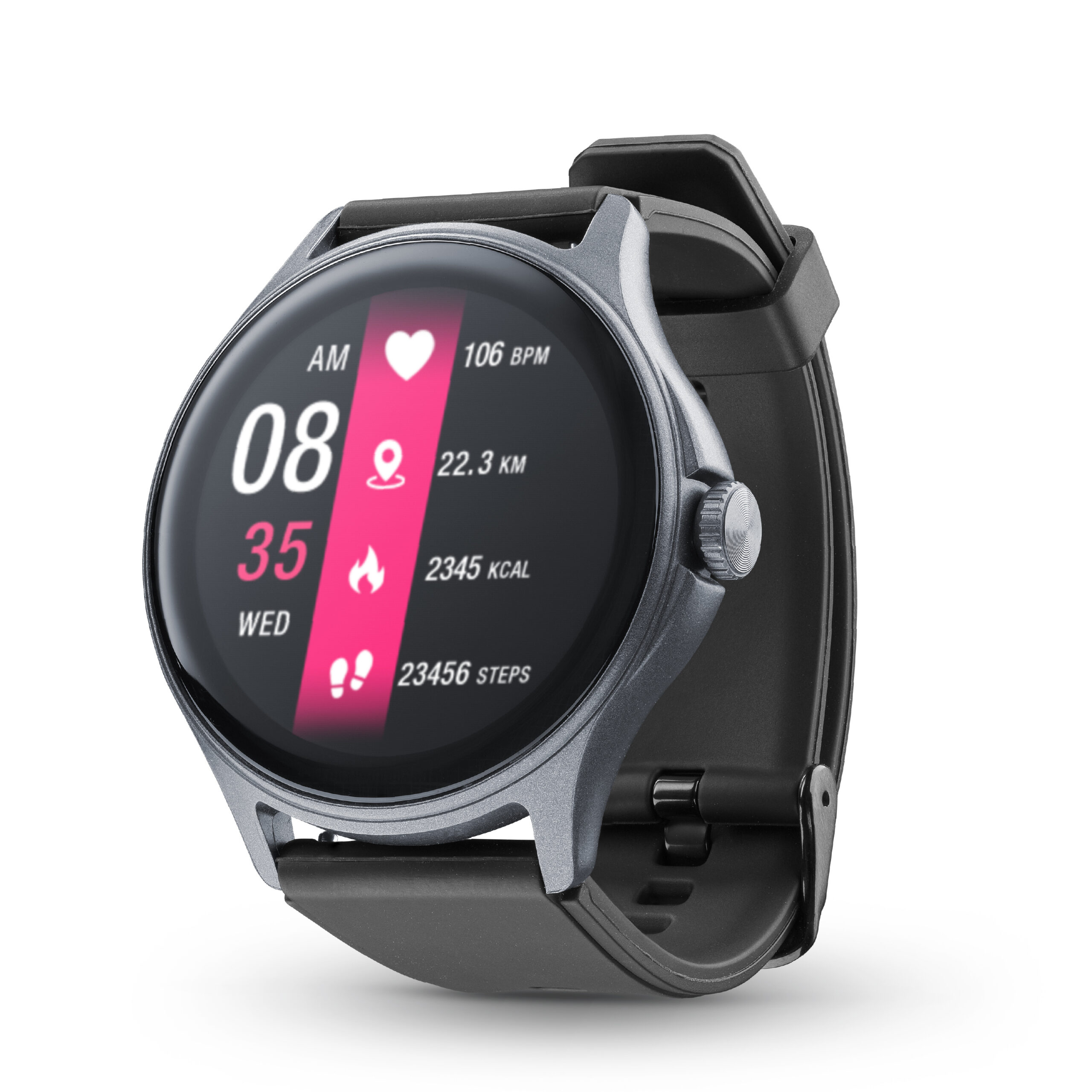Cellularline ION PRO SMARTWATCH BLUETOOTH ROUND 1.83″ BLACK - Image 2