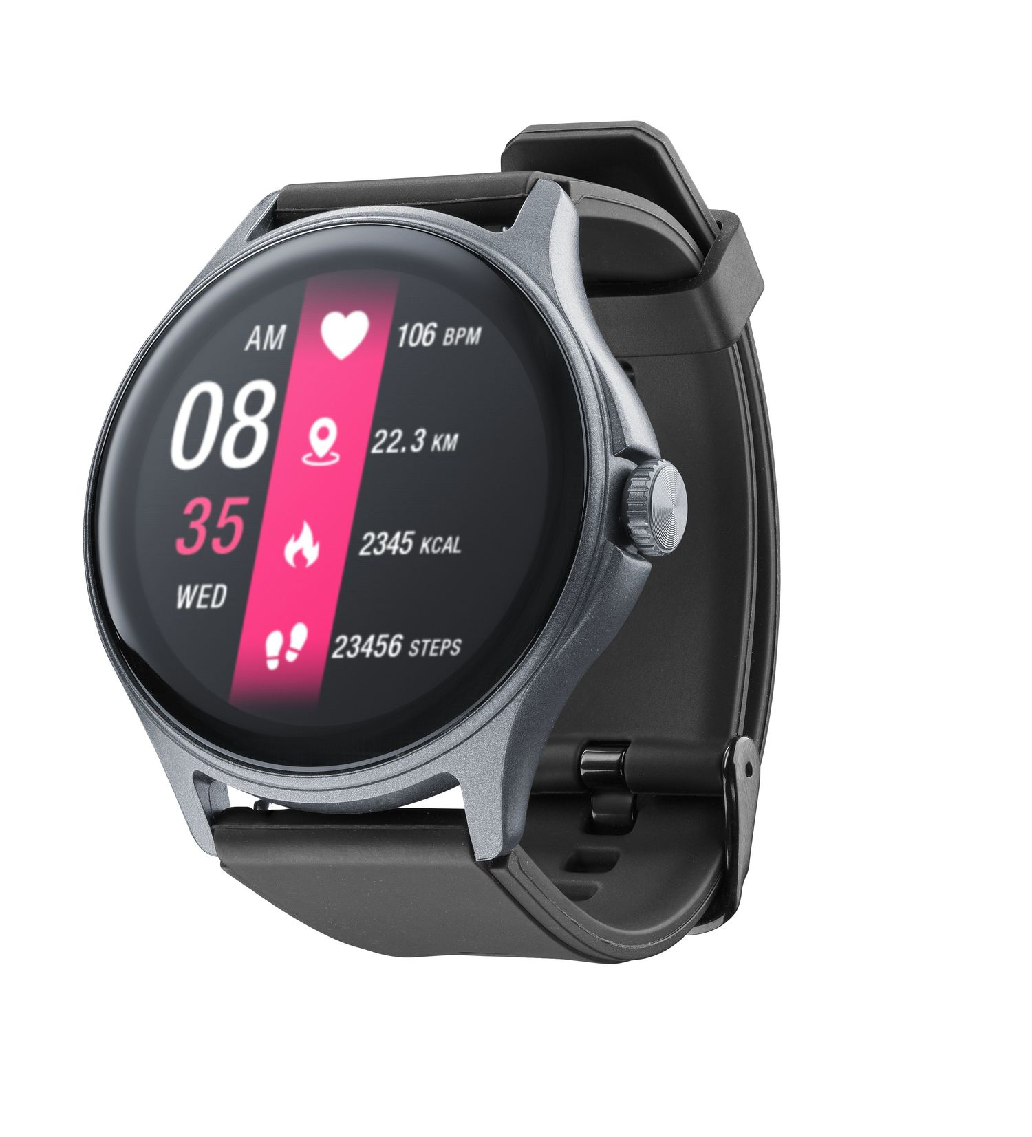 Cellularline ION PRO SMARTWATCH BLUETOOTH ROUND 1.83″ BLACK