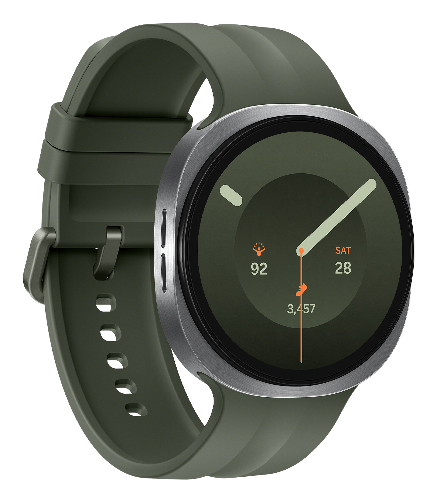 Samsung Galaxy Watch9 3.81 cm (1.5″) AMOLED 44 mm Digital 480 x 480 pixels Touchscreen Silver Wi-Fi GPS (satellite) - Image 3